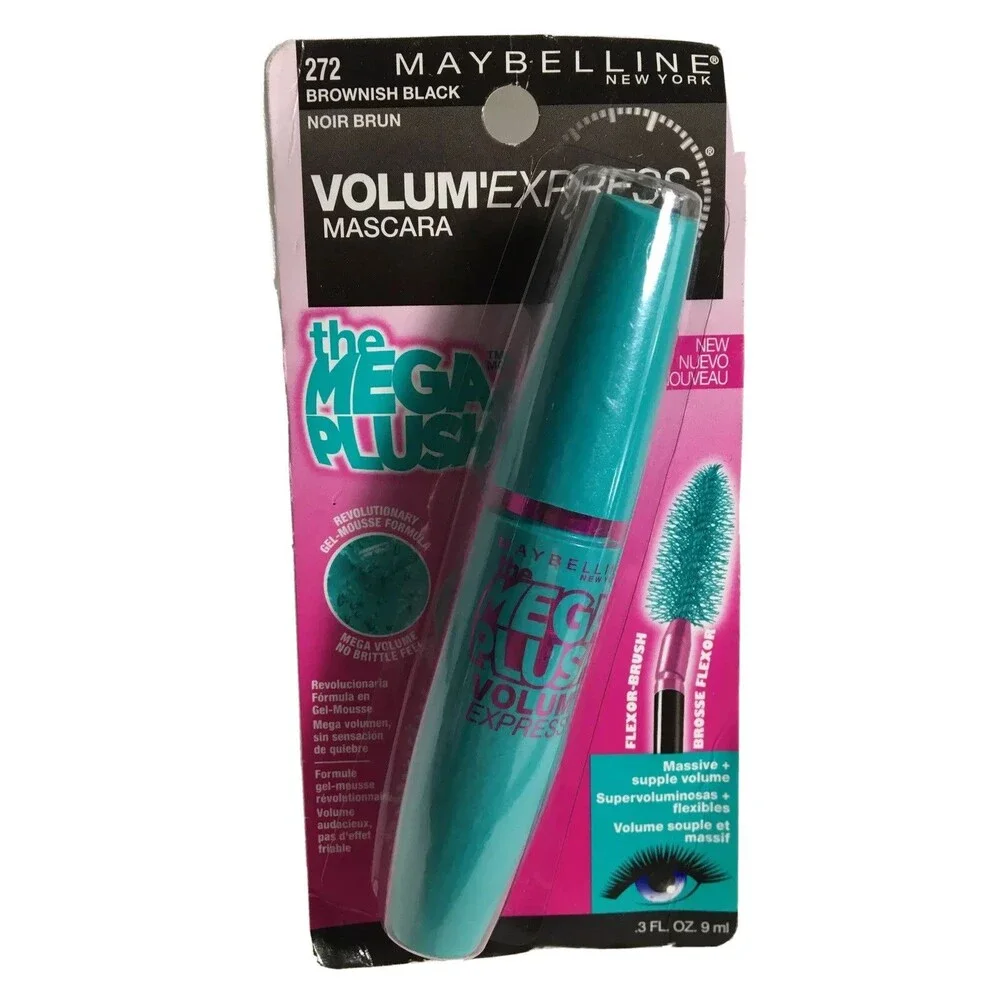 Maybelline Volume Express Washable Mascara The Mega Plush 272 Brownish Black